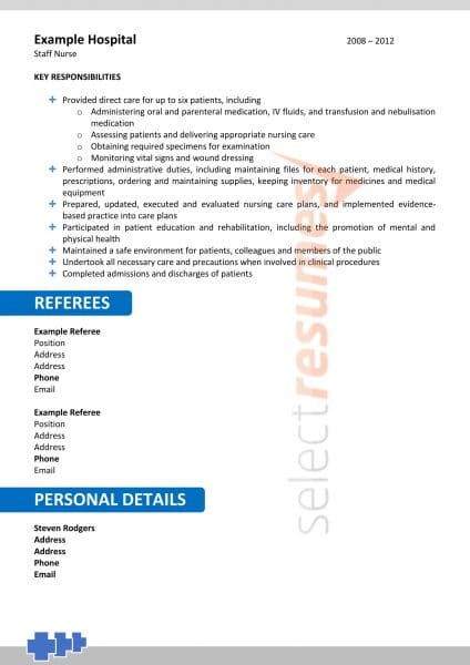 Nursing Resume Design Template