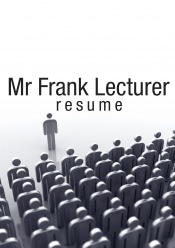 Lecturer Resume Writing